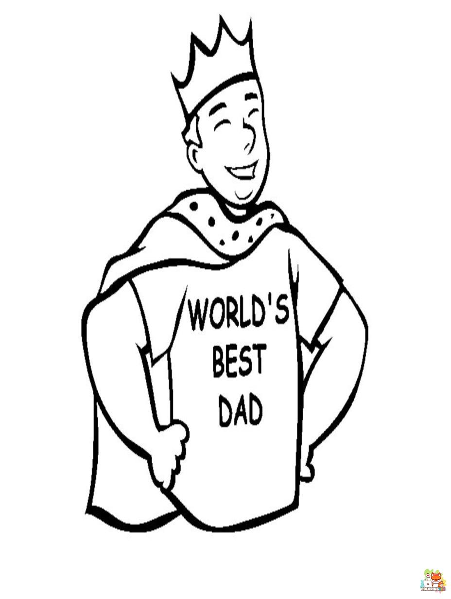Free daddy coloring pages for kids