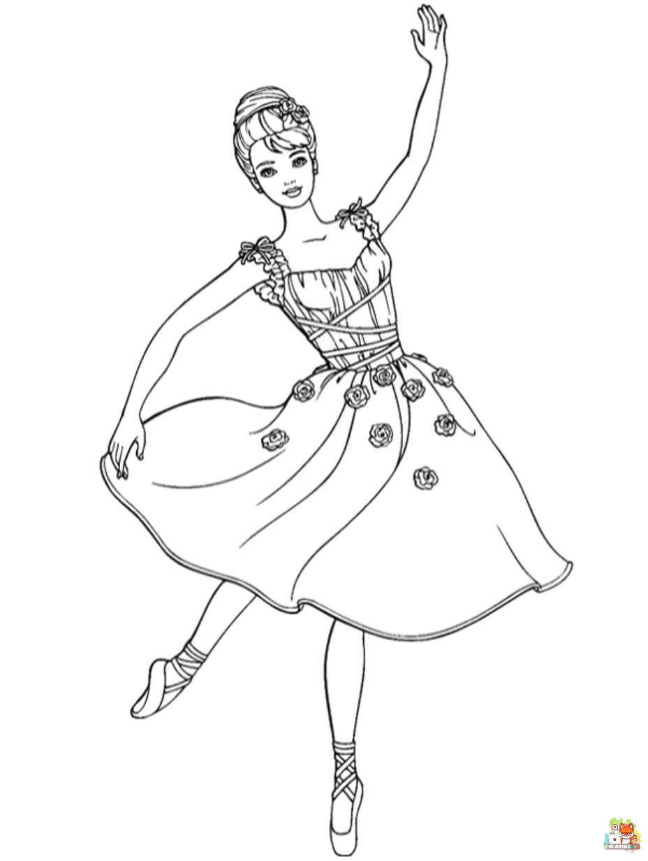 Free dance coloring pages for kids