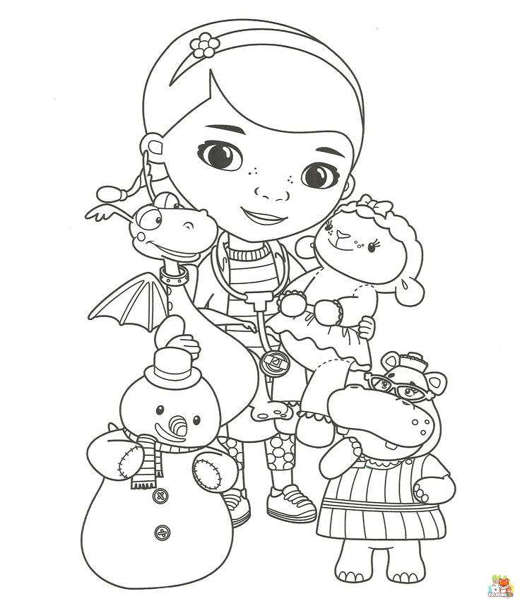 Free doc mcstuffins coloring pages for kids