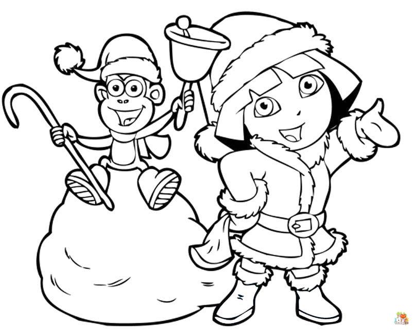Free dora coloring pages for kids