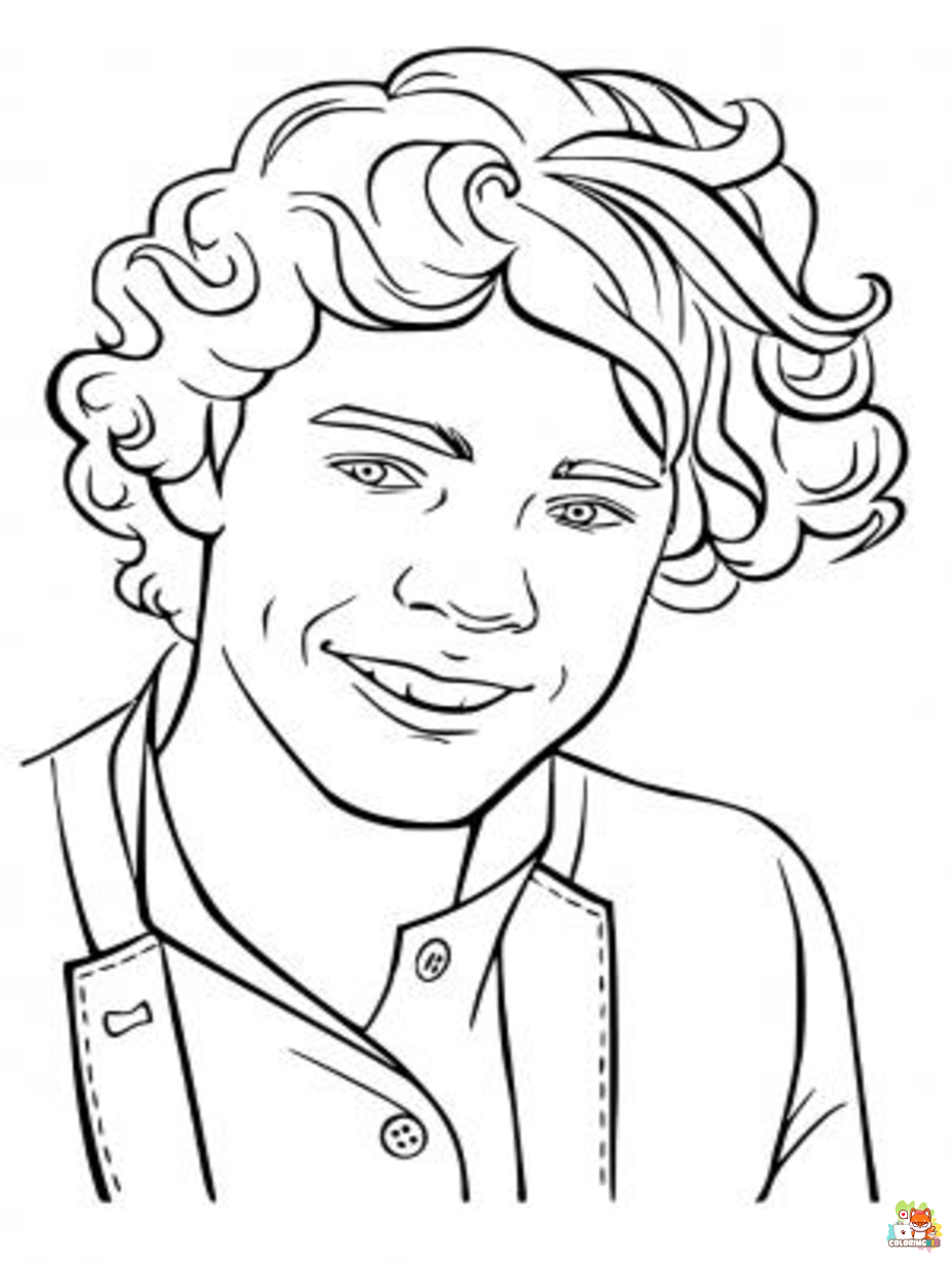 Free harry styles coloring pages for kids