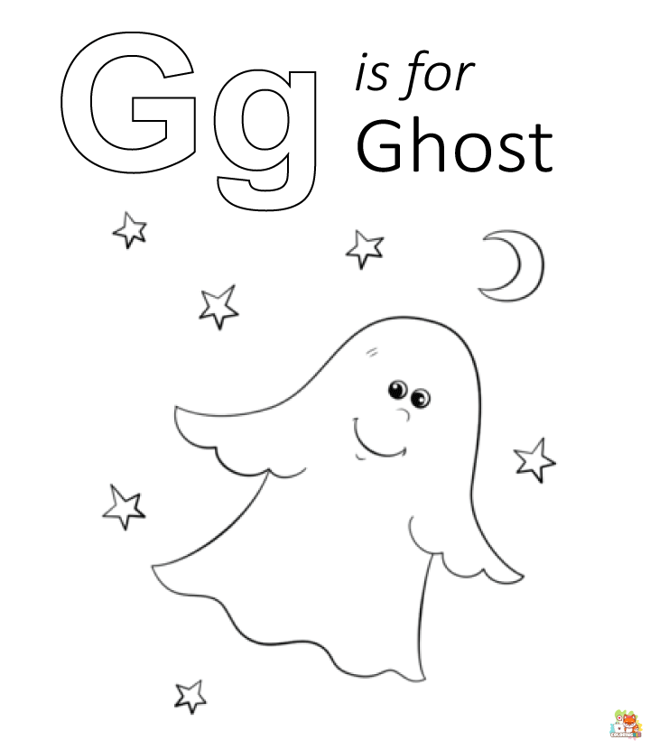 Free letter g coloring pages for kids
