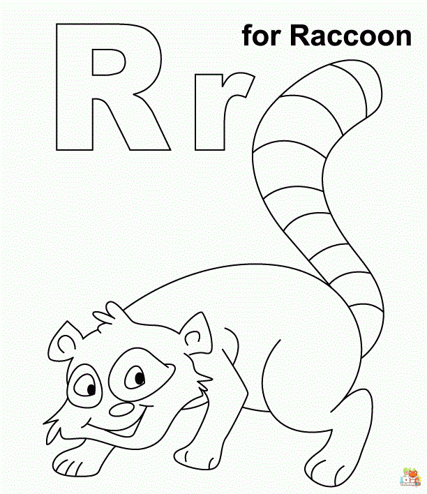 Free letter r coloring pages for kids