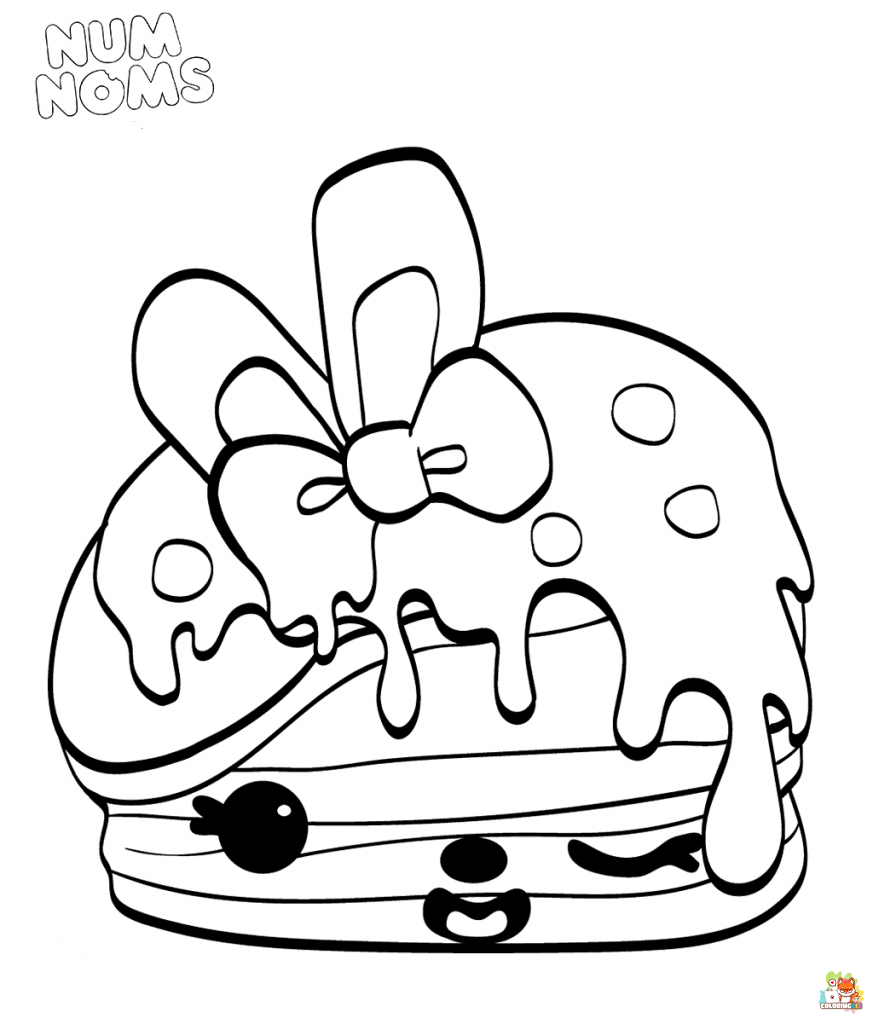 Free num noms coloring pages for kids