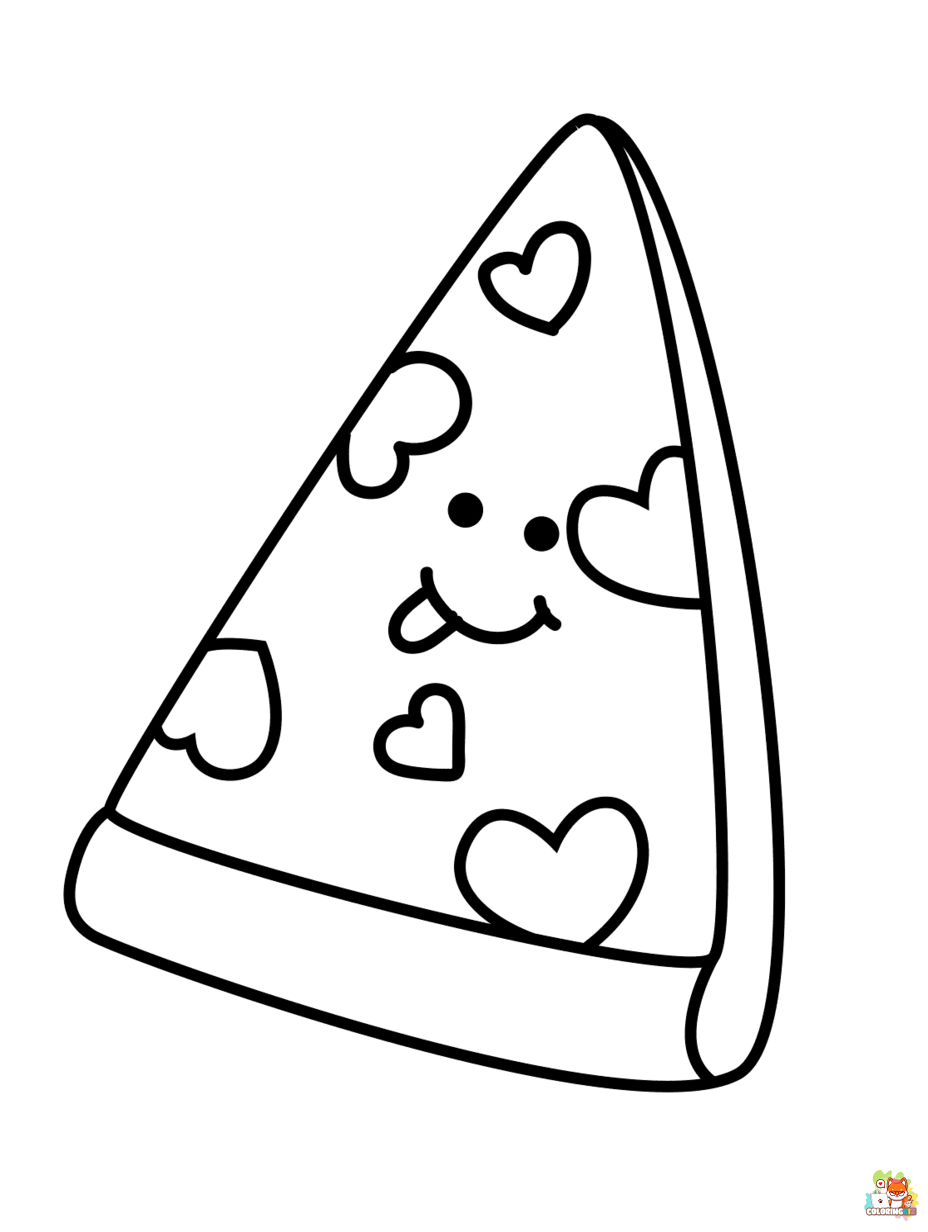 Free pizza coloring pages coloring pages for kids