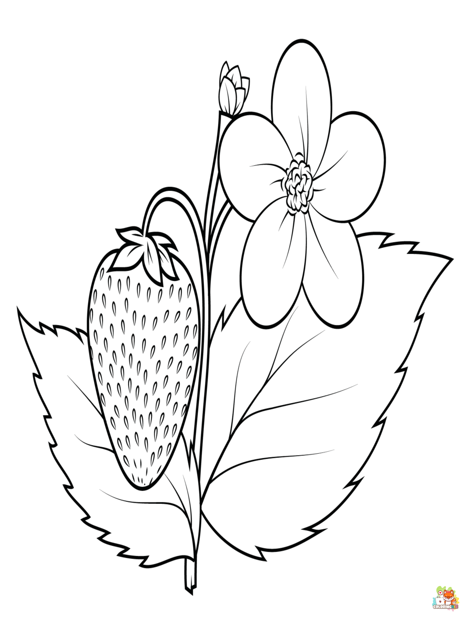 Free plants coloring pages for kids