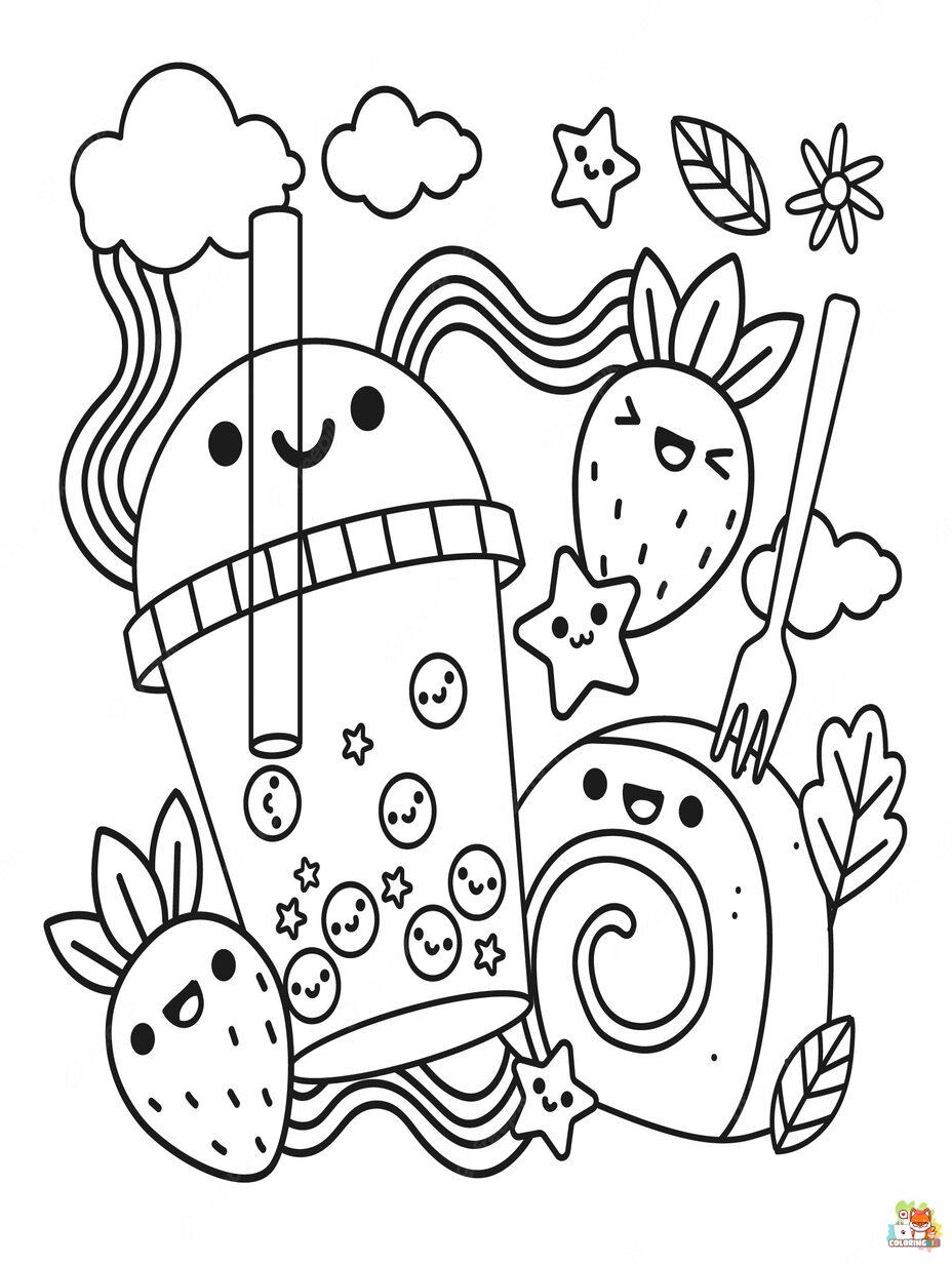 Free pretty coloring pages for kids