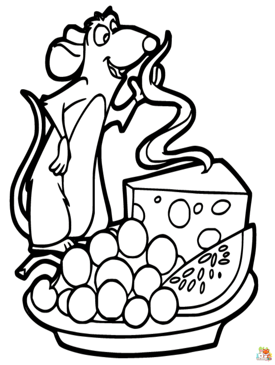 Free ratatouille coloring pages for kids