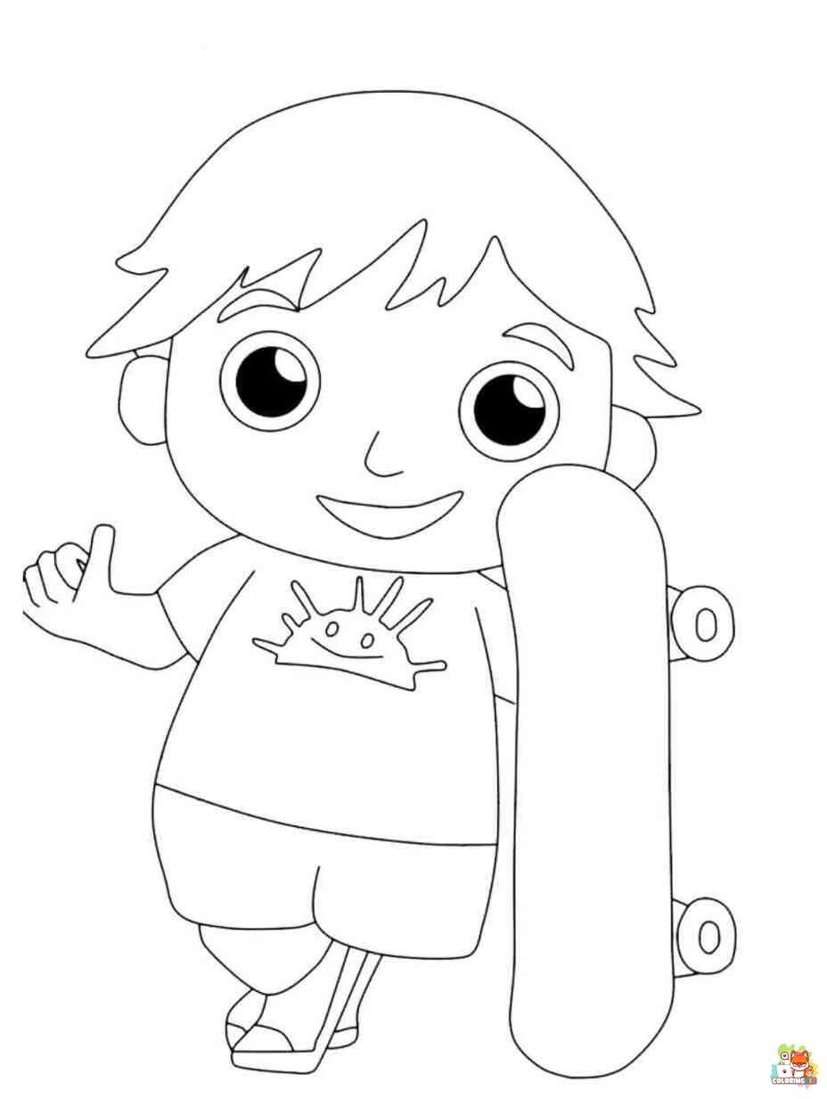 Free ryans world coloring pages for kids