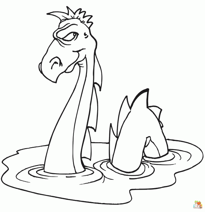 Free sea monster coloring pages for kids