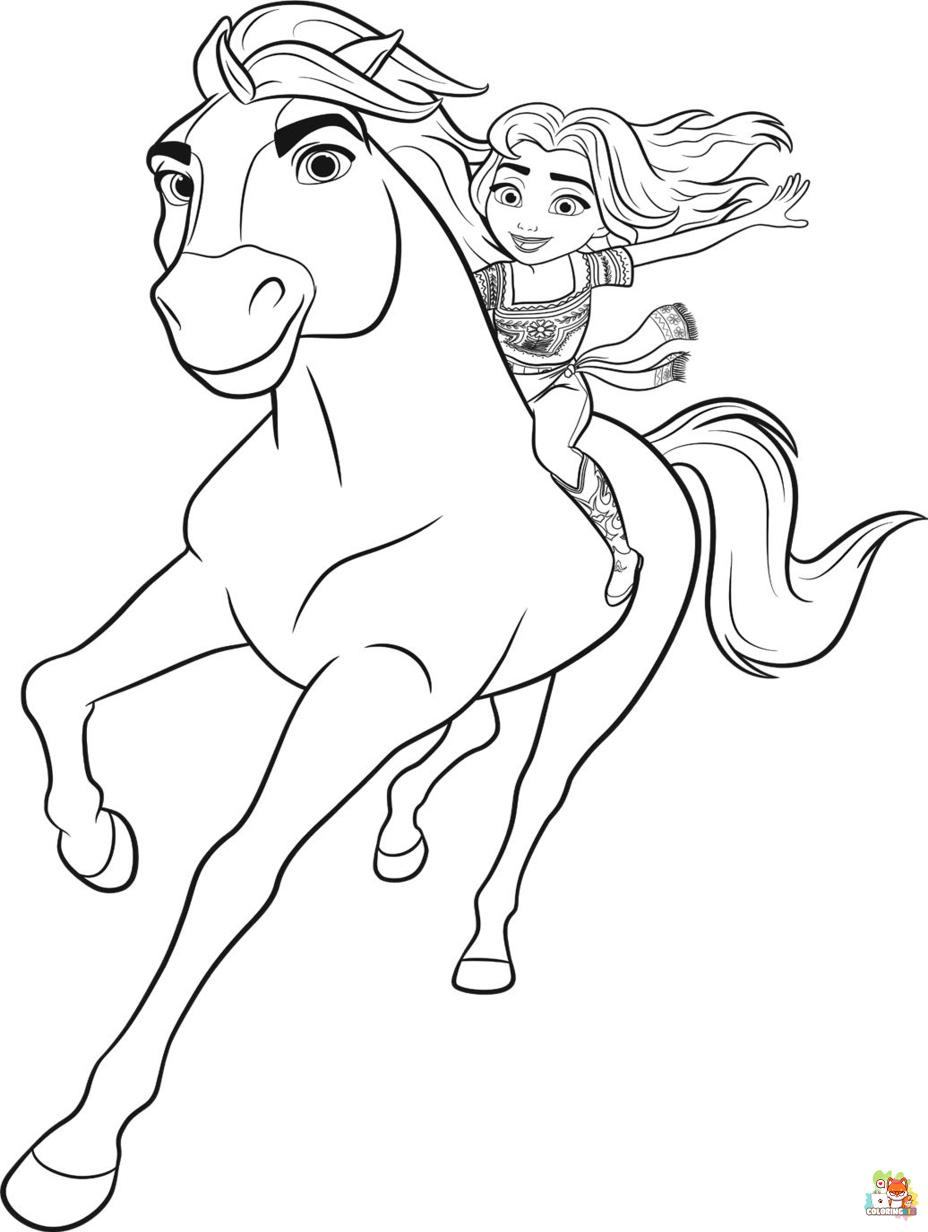 Free spirit coloring pages for kids
