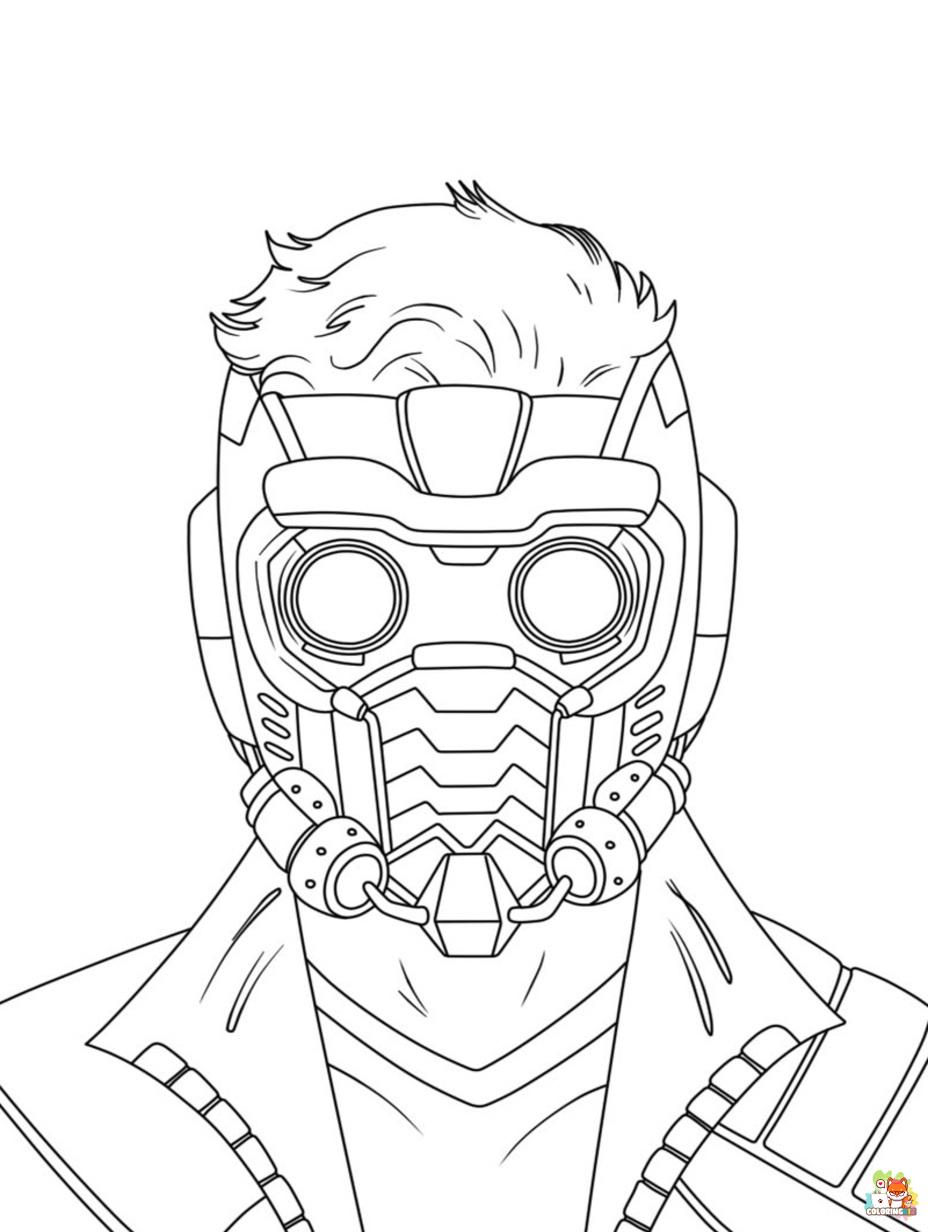 Free star lord coloring pages for kids