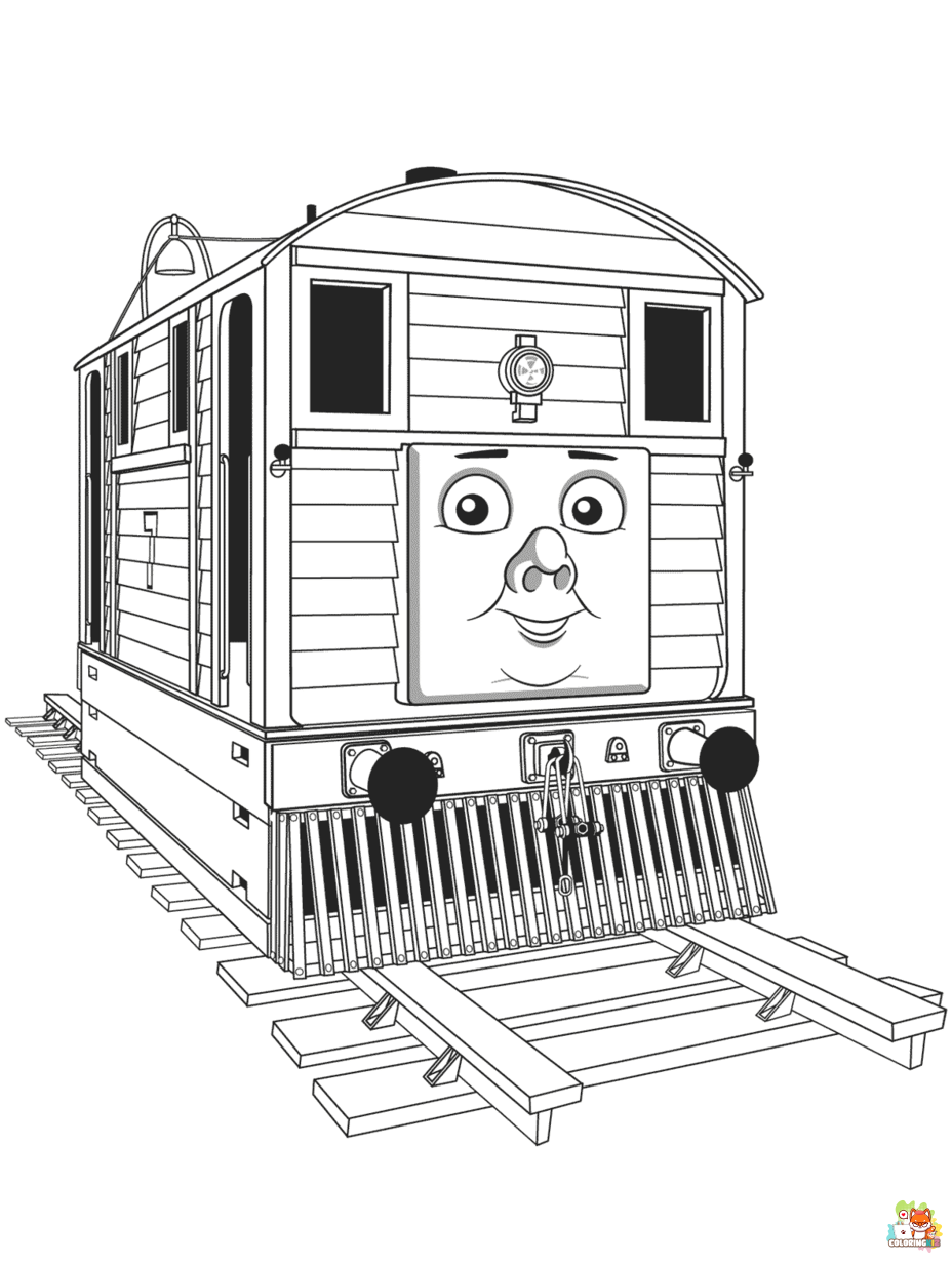 Free thomas coloring pages for kids