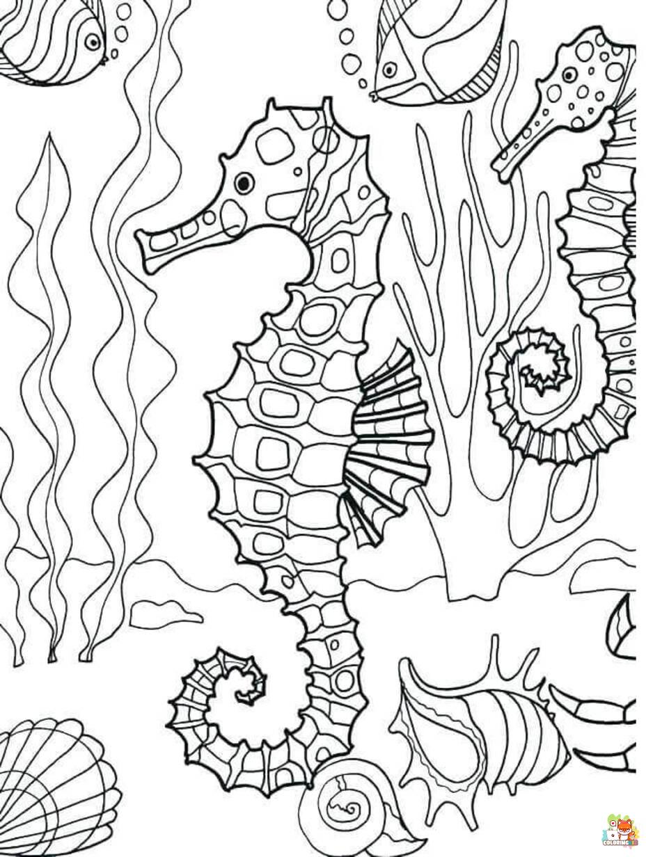 Free underwater coloring pages for kids