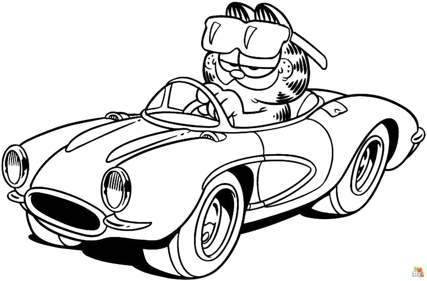 Garfield coloring pages free