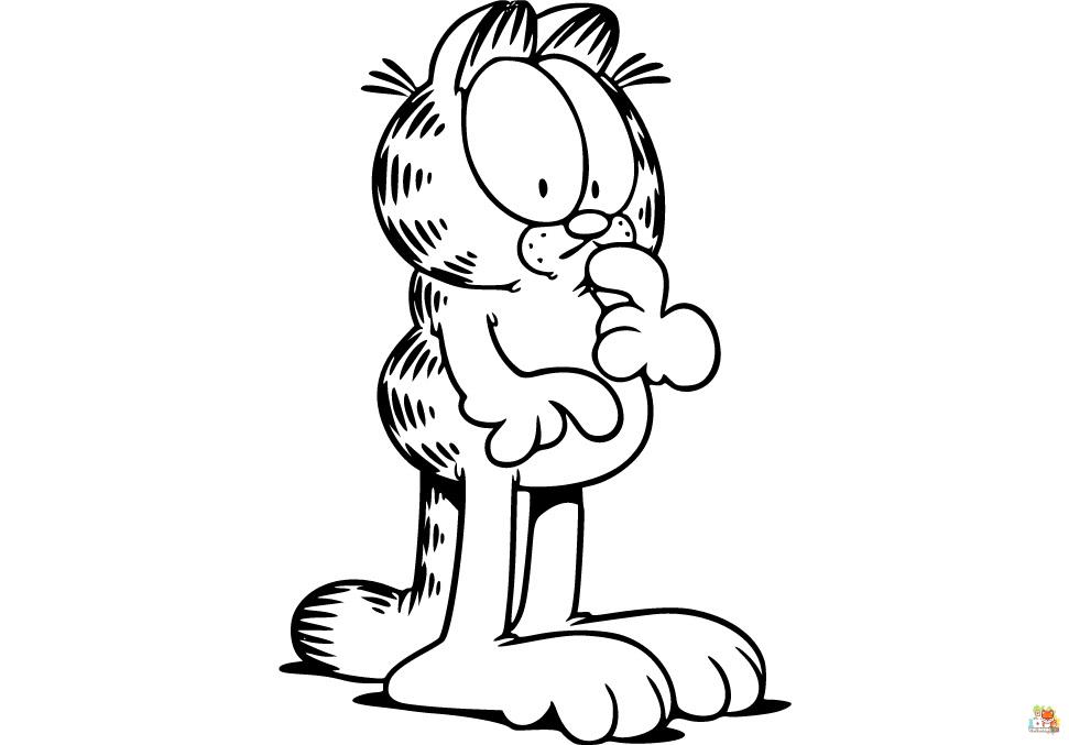 Garfield coloring pages printable free