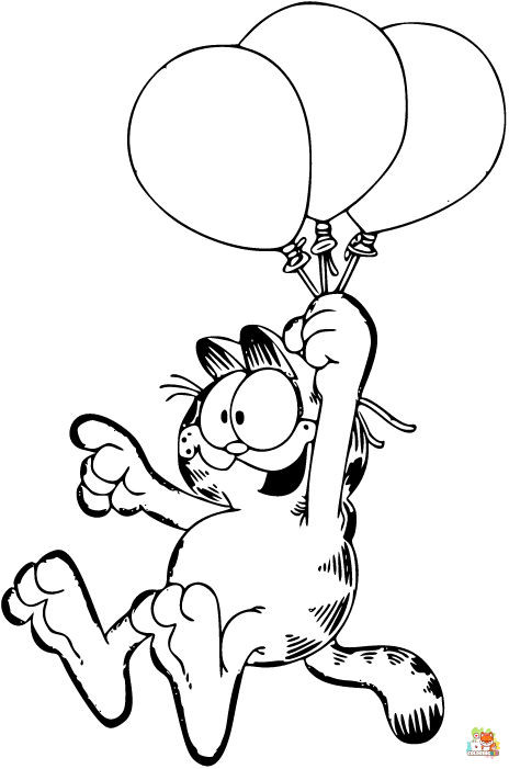 Garfield coloring pages printable
