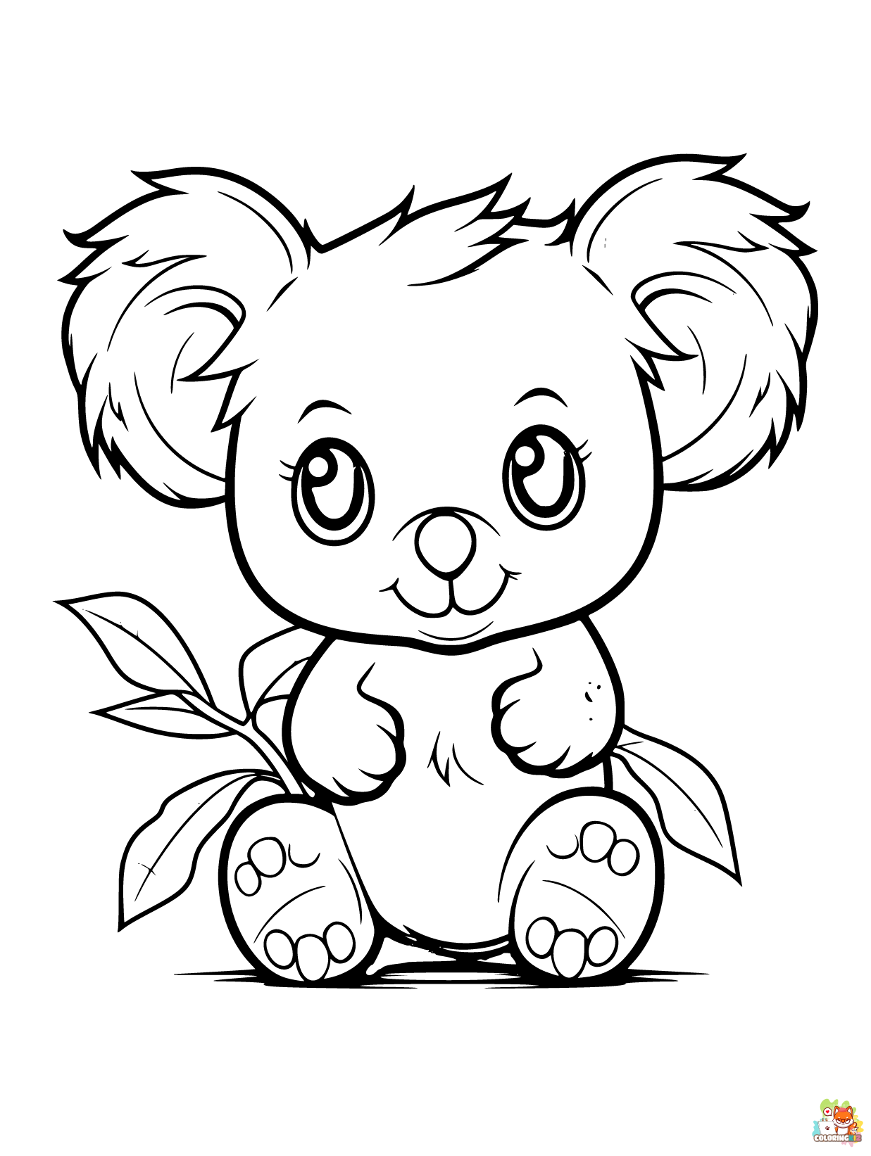 Koala coloring pages printable free
