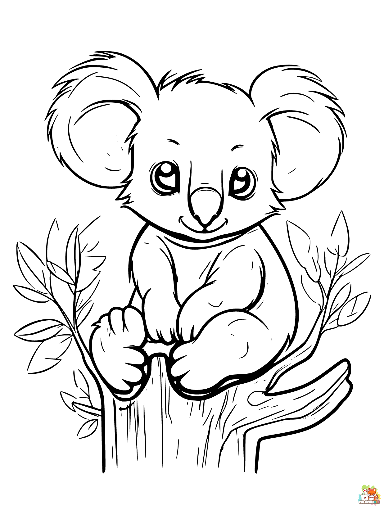 Koala coloring pages printable