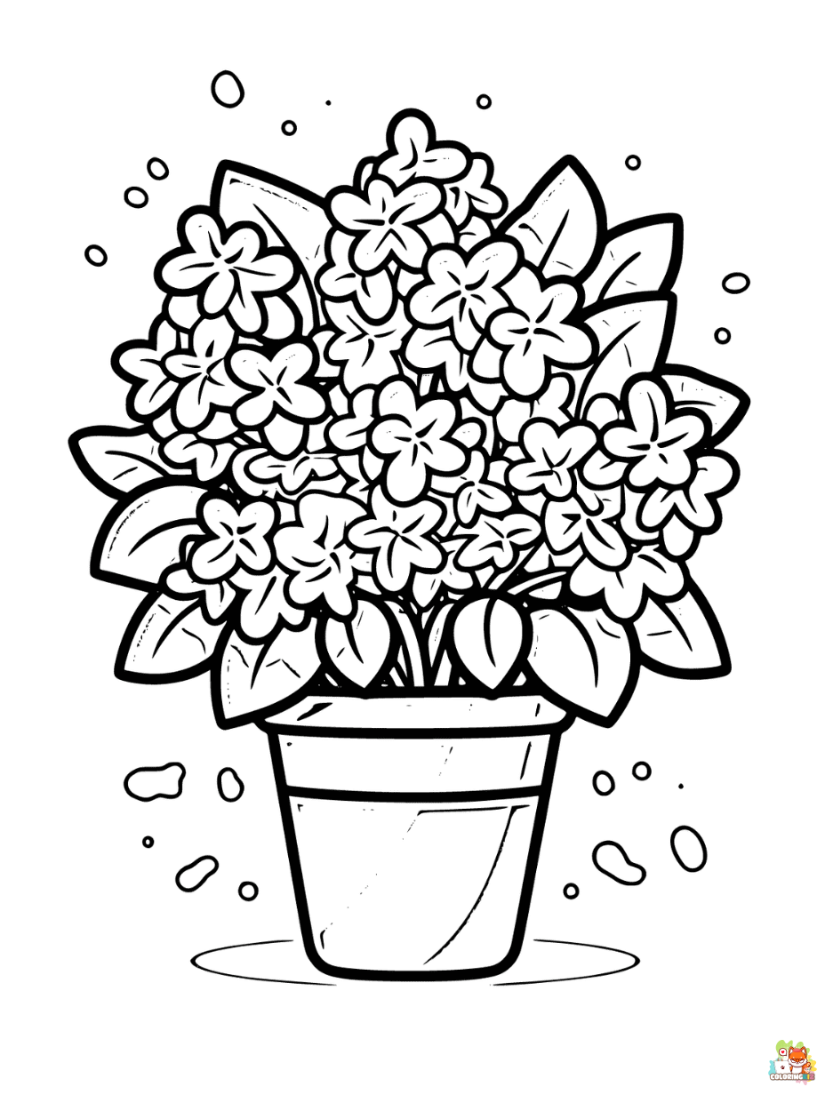 Lilac Coloring Pages
