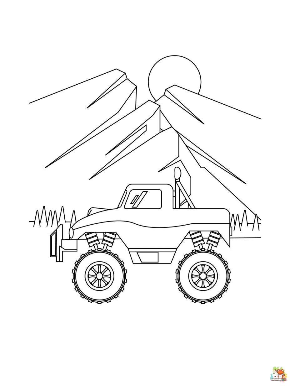 Monster Jam coloring pages 4