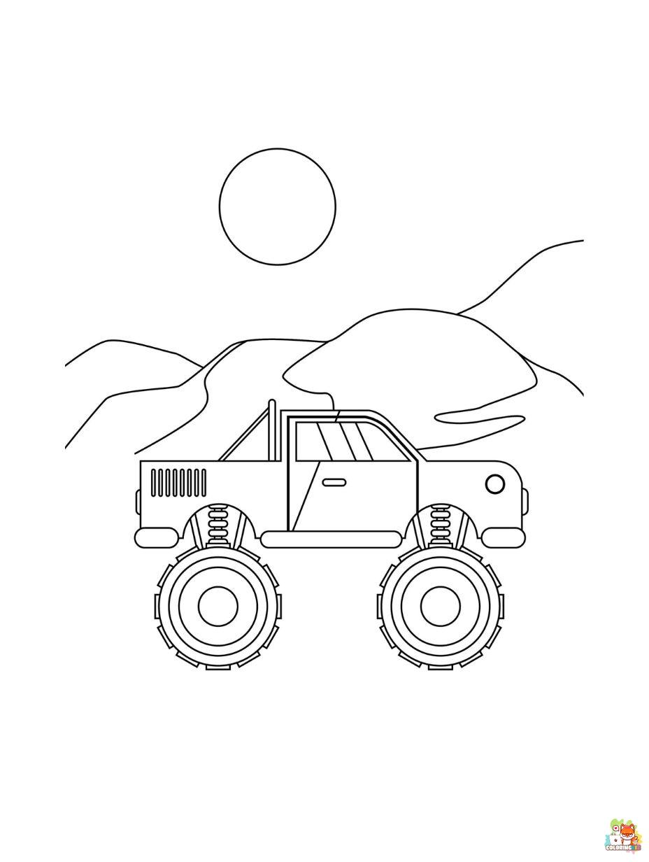 Monster Jam coloring pages printable 3