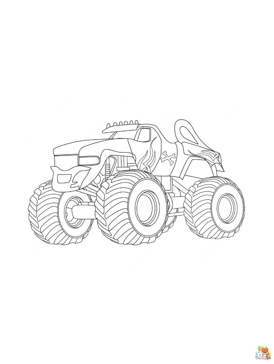 Monster Jam coloring pages printable free
