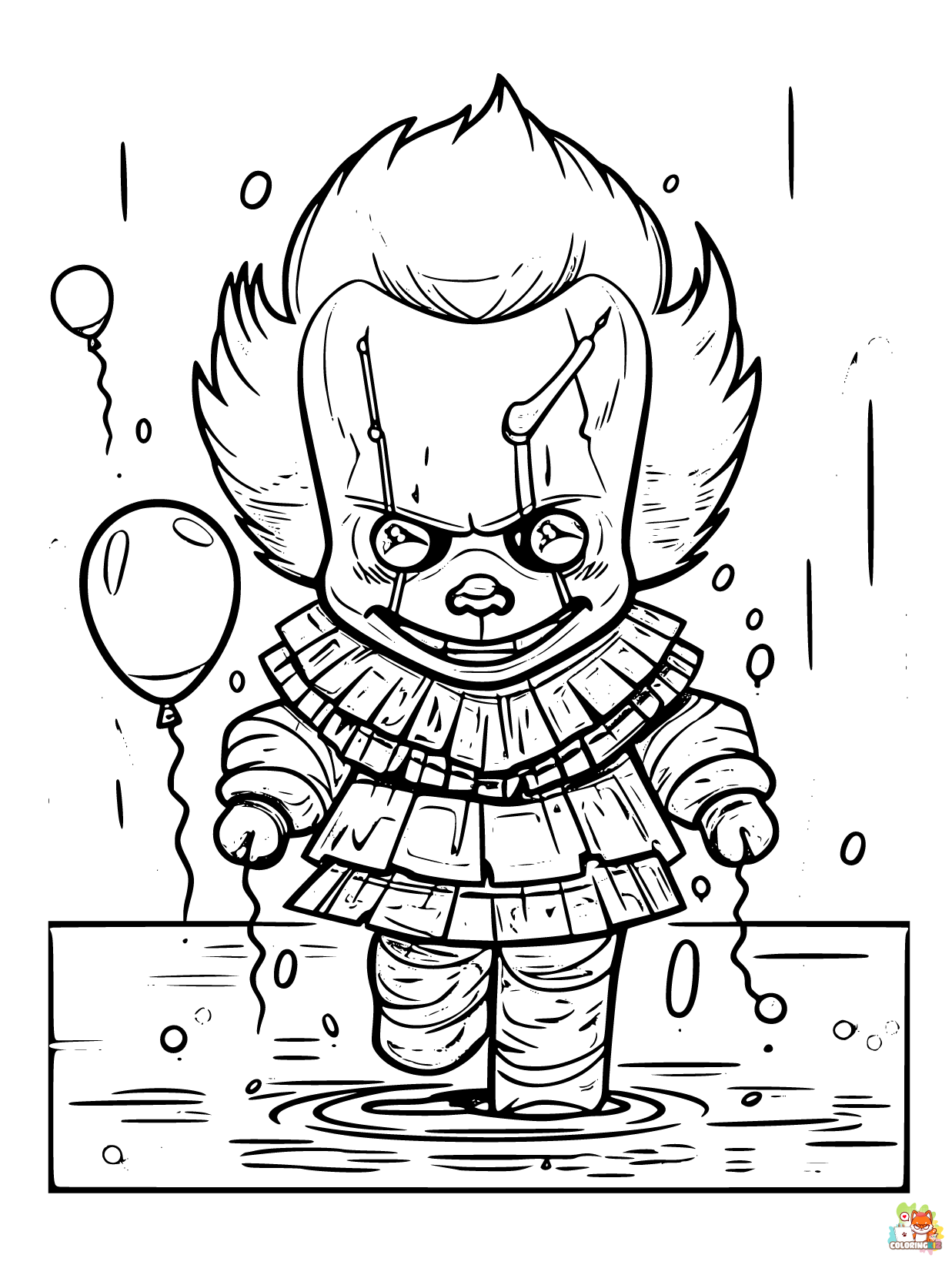 Pennywise coloring pages