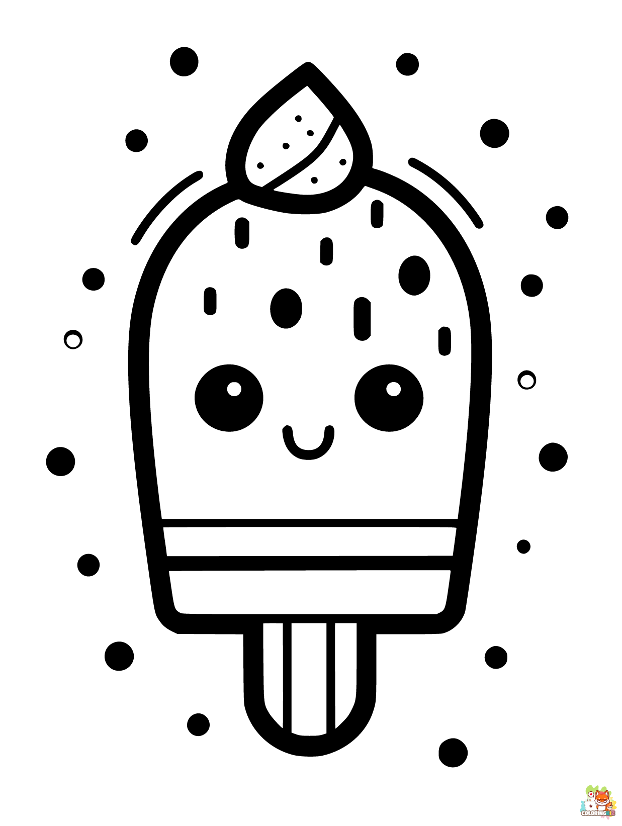 Popsicle coloring pages printable