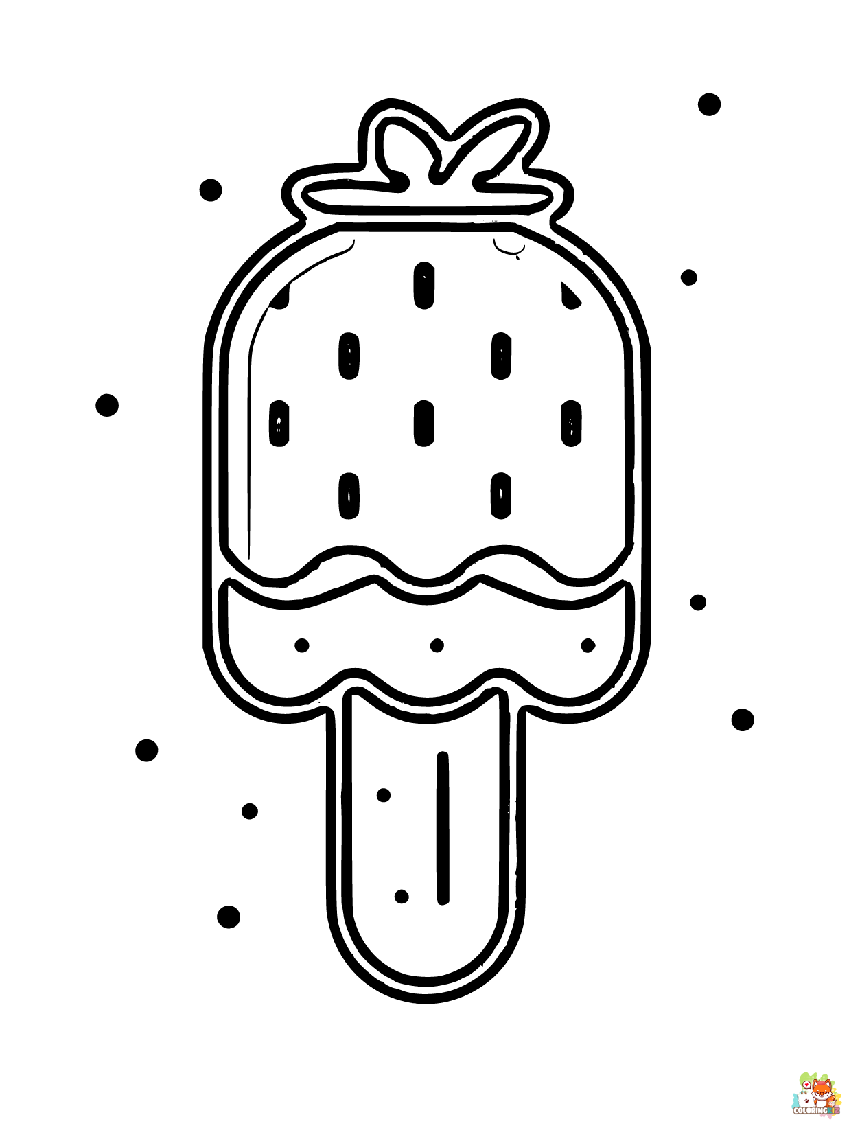 Popsicle coloring pages to print