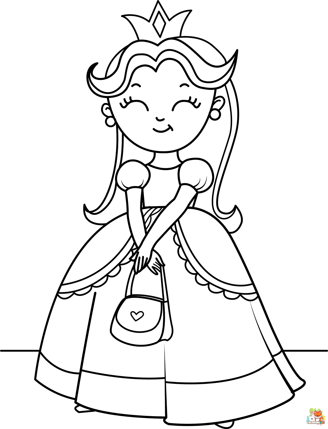Princess coloring pages free