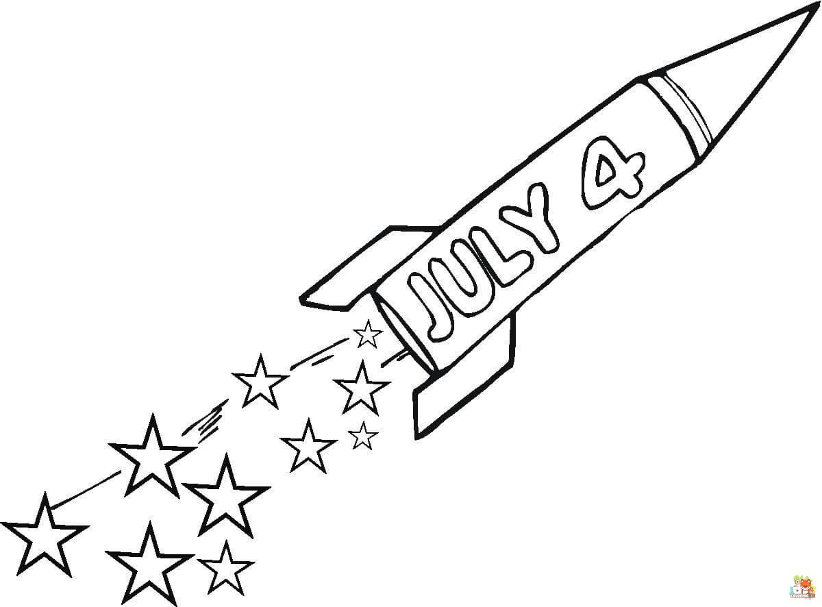 Printable Fourth of July coloring sheets