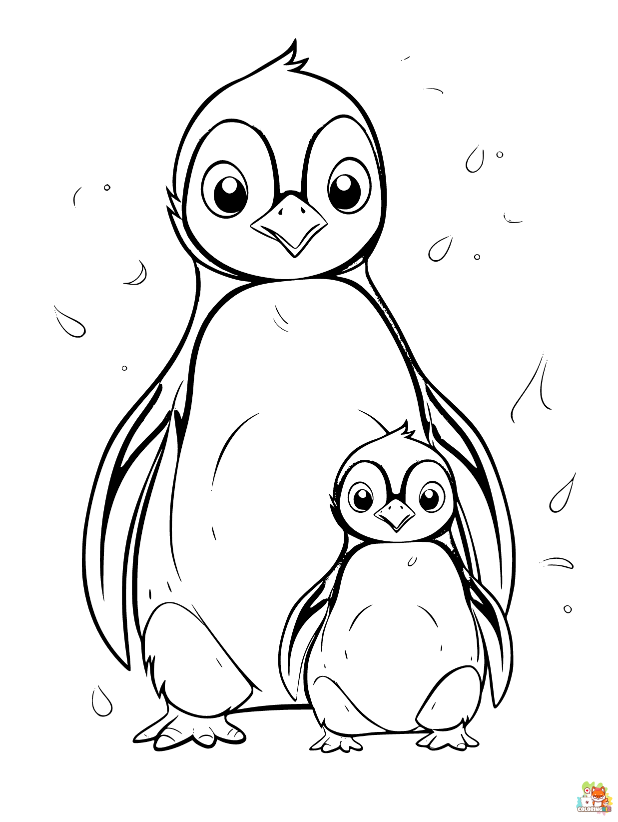 Printable Penguin coloring sheets