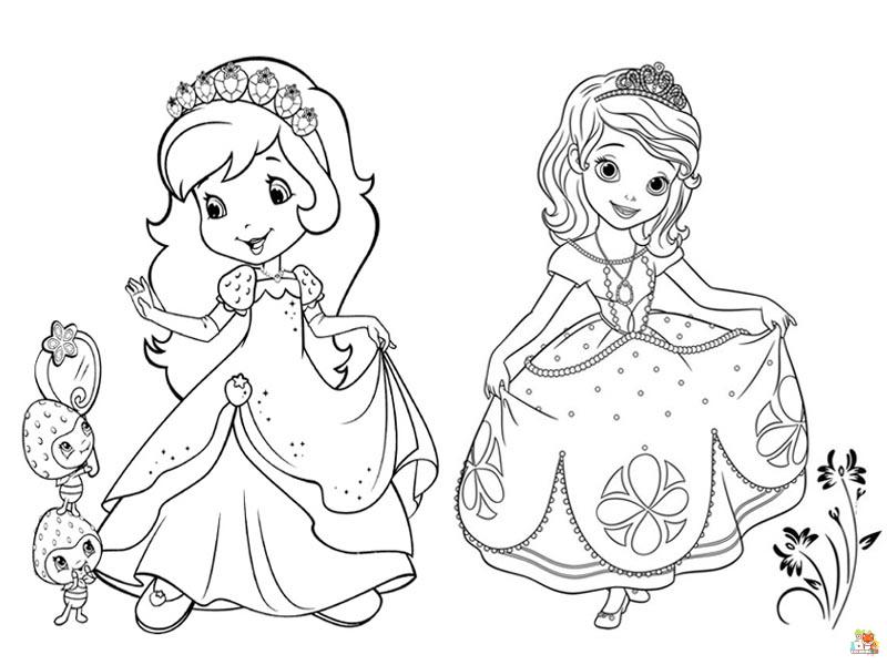 Printable Princess coloring sheets