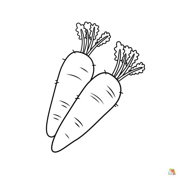Printable carrot coloring sheets