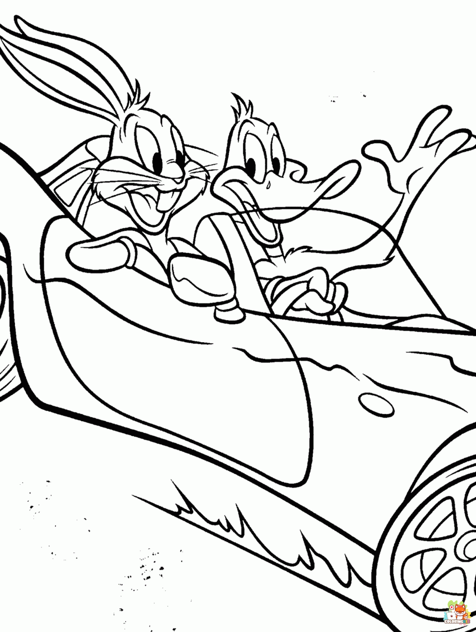 Printable daffy duck looney tunes coloring sheets