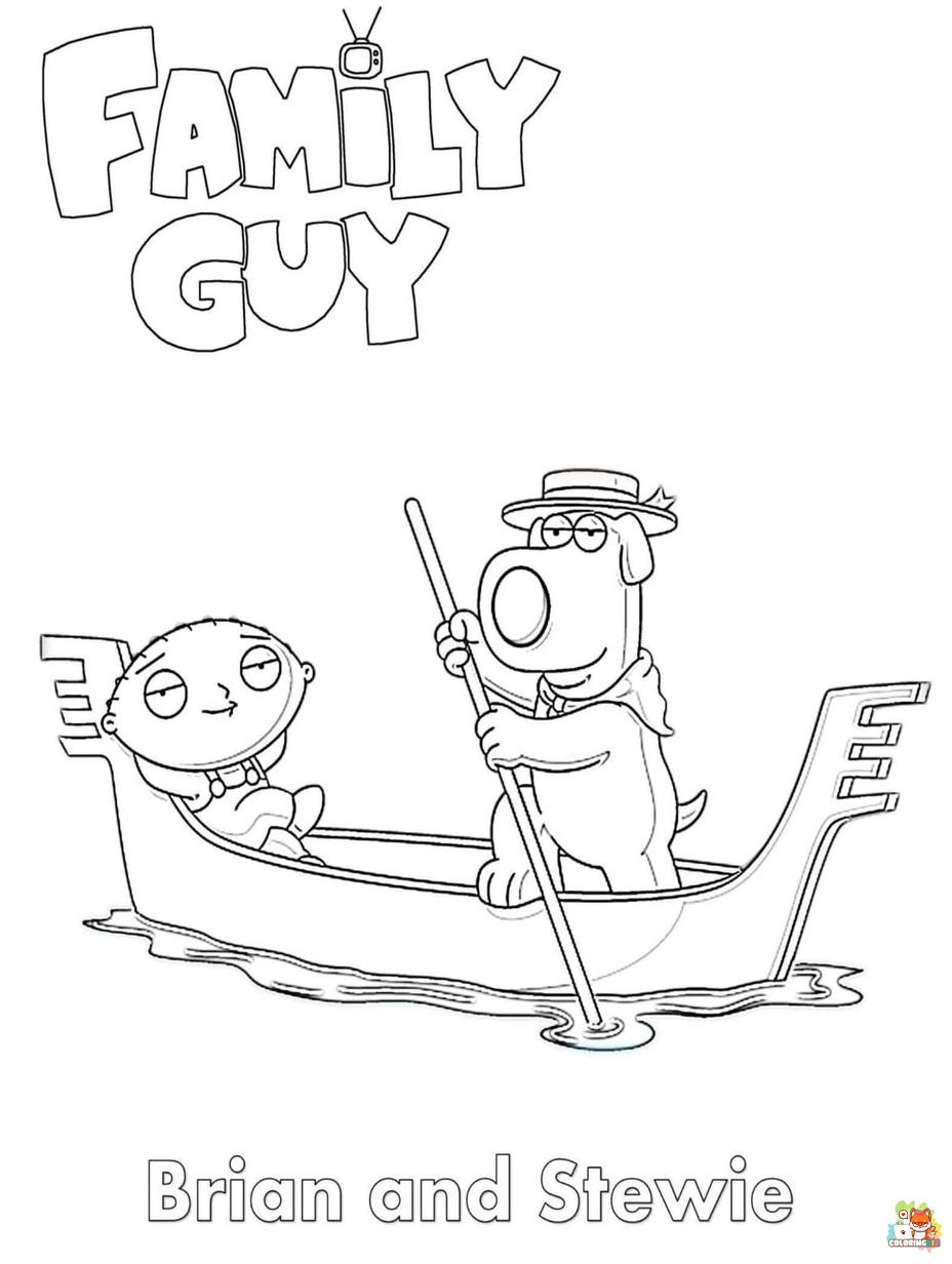 Printable family guy coloring sheets