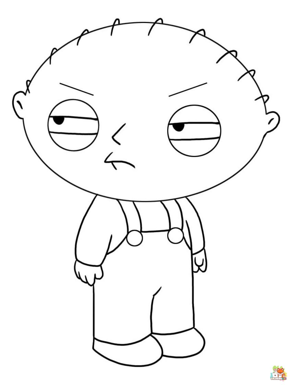 Printable stewie griffin coloring sheets