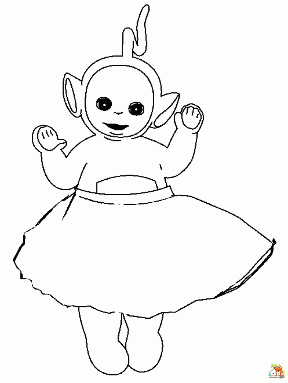 Printable teletubbies coloring sheets