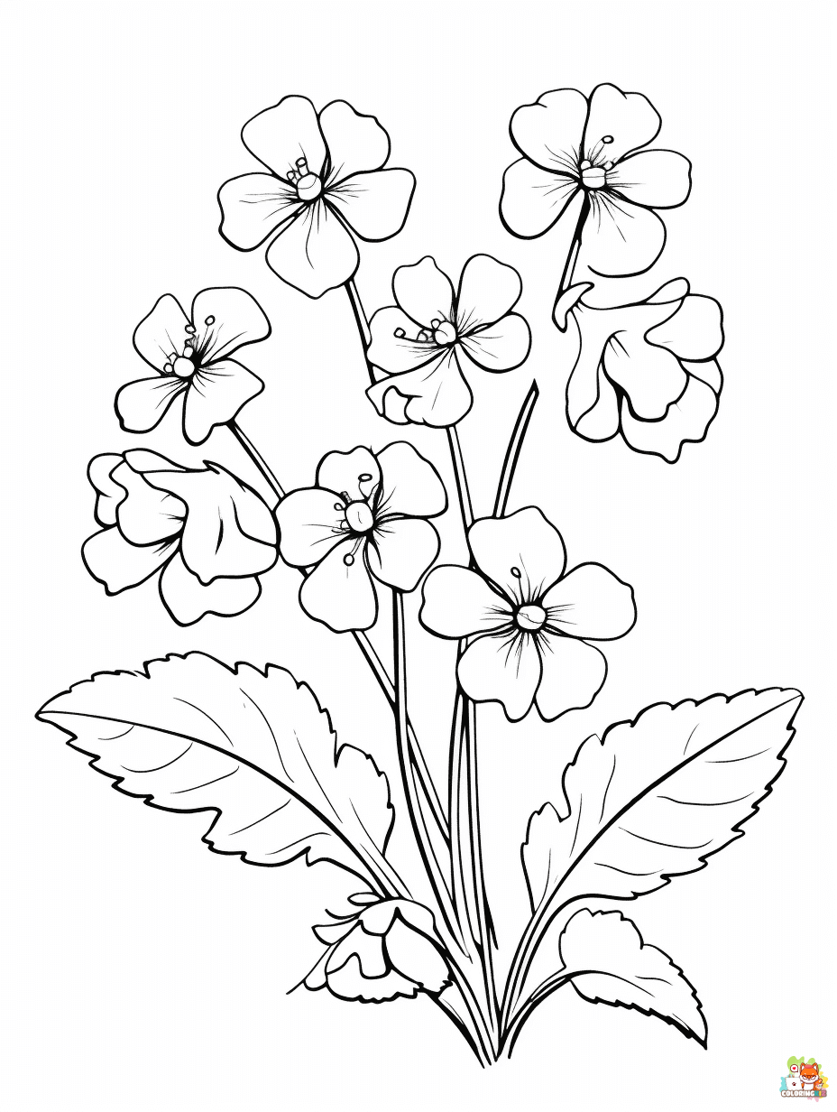 Saxifrage Coloring Pages Free