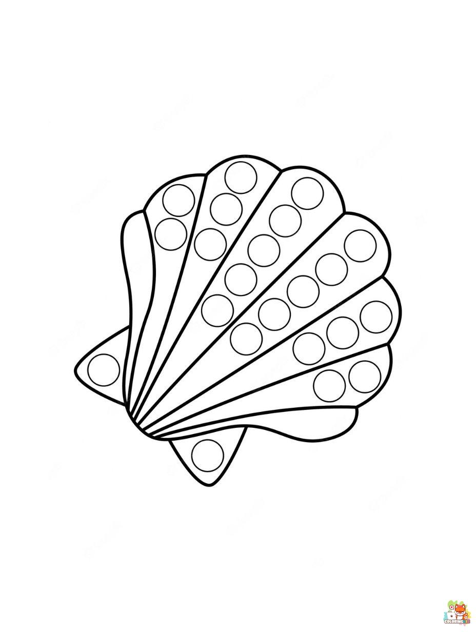 Seashell coloring pages printable