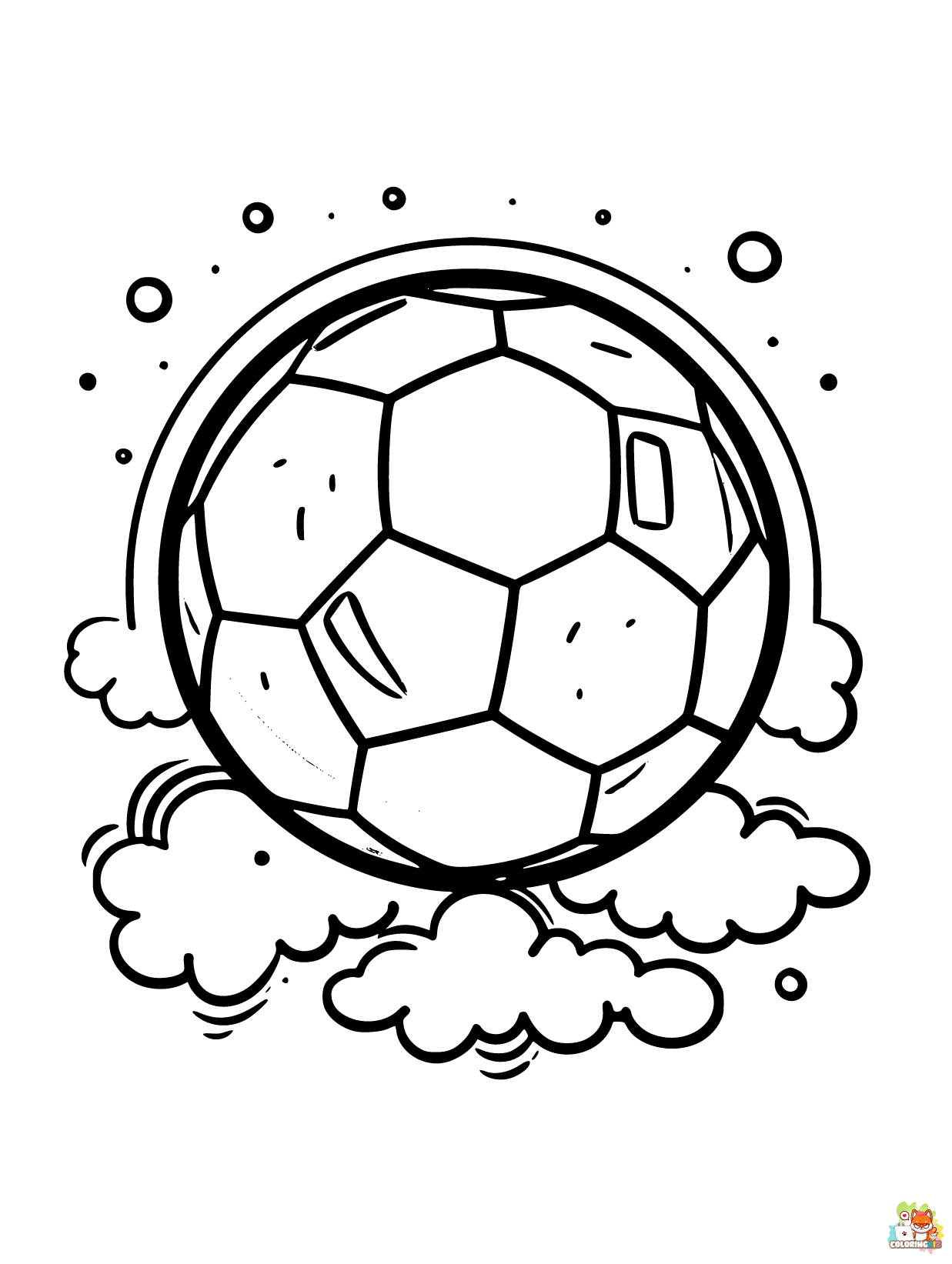 Soccer coloring pages printable