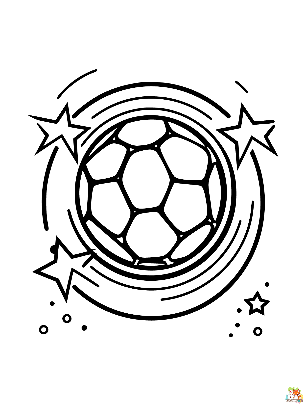 Soccer coloring pages to print