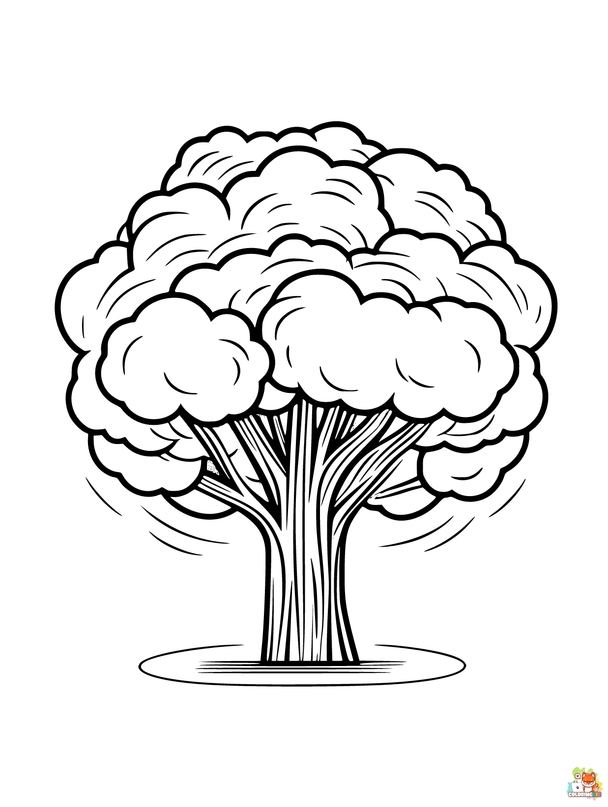Tree coloring pages 2