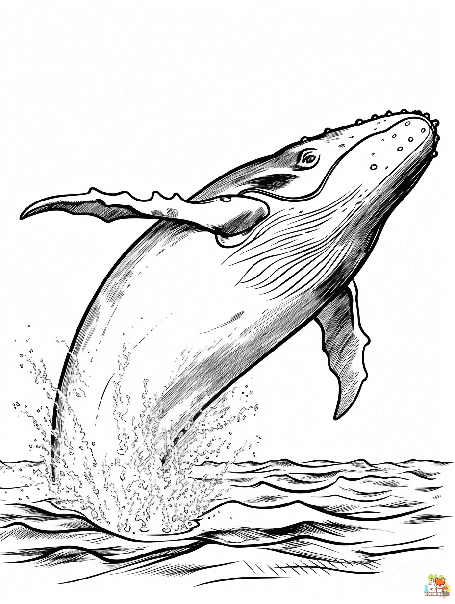 Whale coloring pages printable