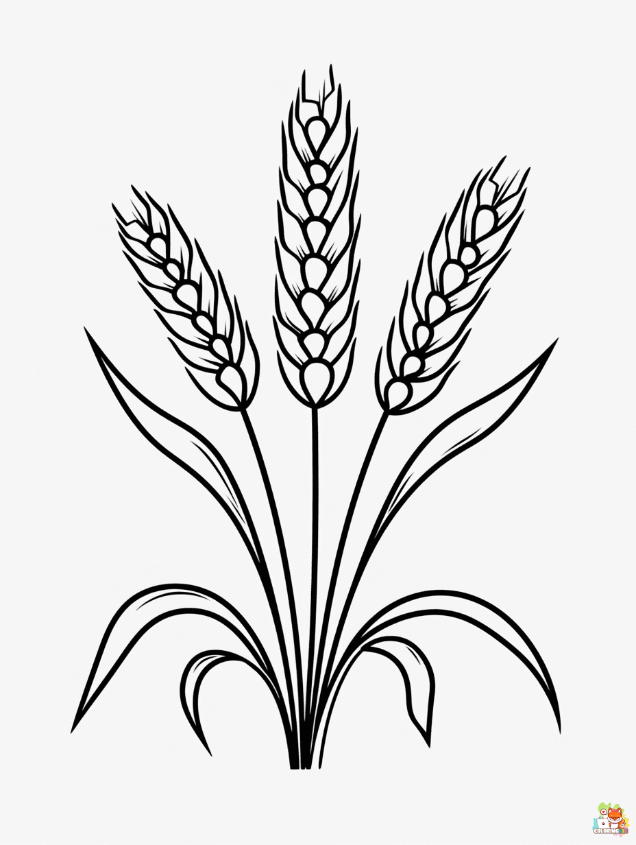 Wheat Coloring Pages for Adults