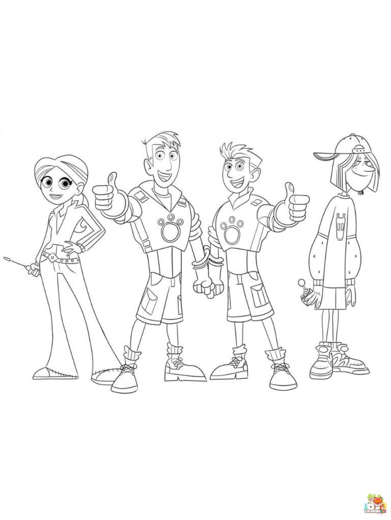 Wild Kratts coloring pages