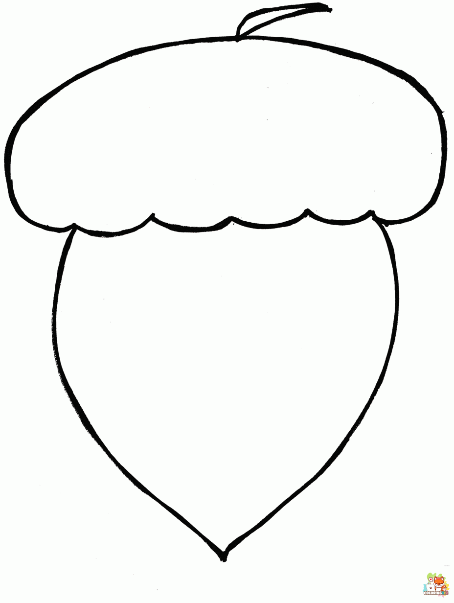 acorn coloring pages 1