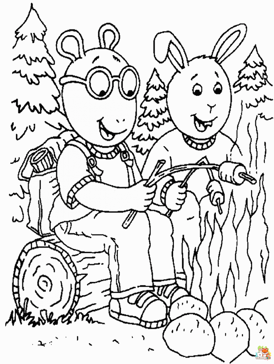 arthur coloring pages free