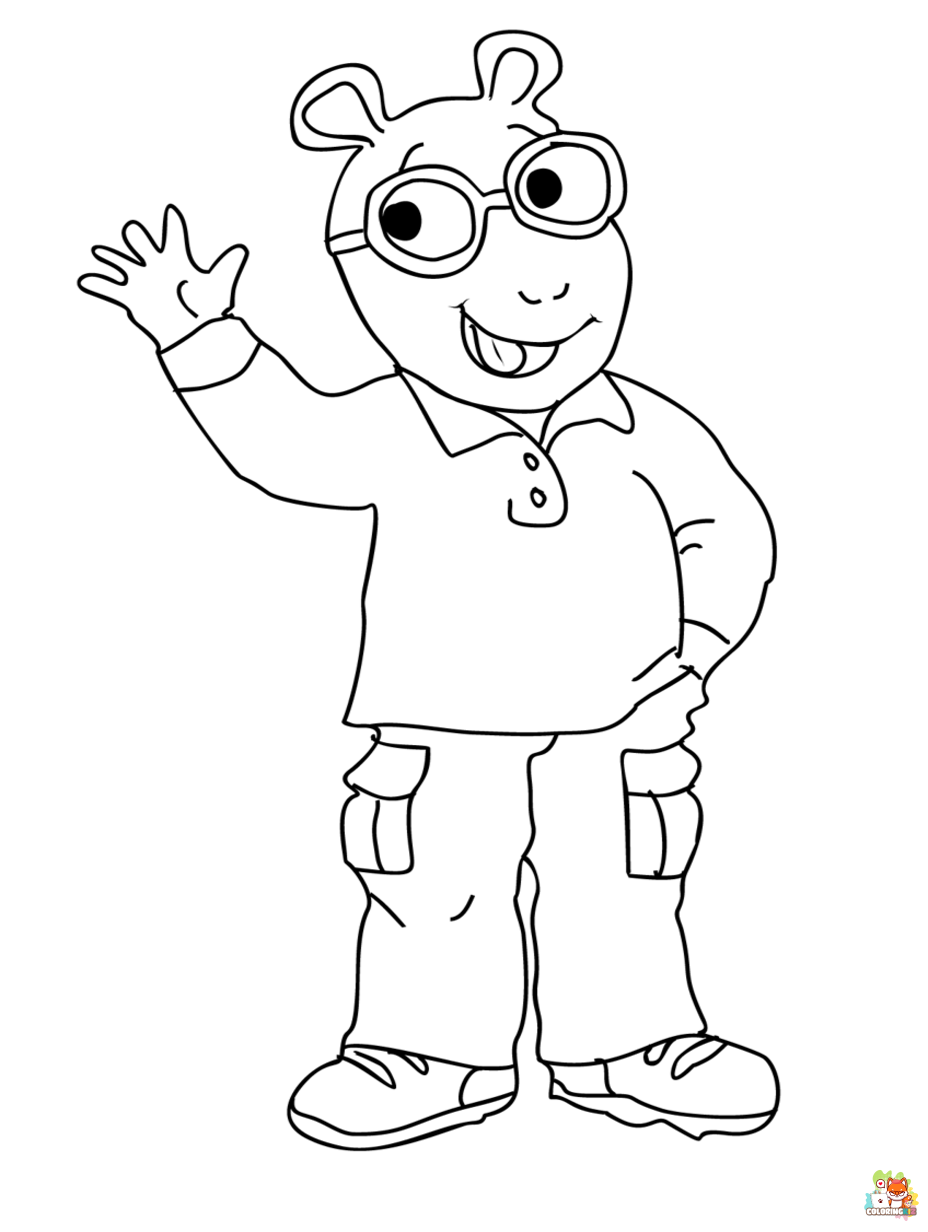 arthur coloring pages printable free